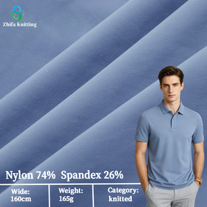 Tessuto Opaco in Maglia a Catena OEKO-TEX 74% Poliammide 26% Elastan ad Asciugatura Rapida Antistatico per Polo e T-Shirt Business - Product Image 1