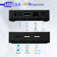 Décodeur Android 16 double cœur transfrontalier C3 intelligent avec télécommande vocale HD 4K fluide 16 Go
