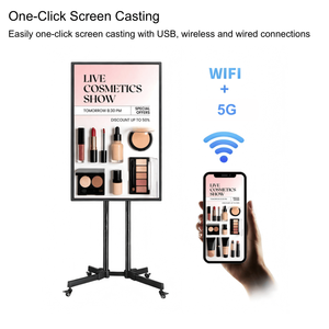 เครื่องมือแสดงผลแบบไร้สายสำหรับการสะท้อนหน้าจอ  สำหรับอินฟลูเอนเซอร์  แบบอินเทอร์แอคทีฟ  ทัชสกรีนออลอินวัน  ใช้สำหรับไลฟ์สด <span class=keywords><strong>TikTok</strong></span> และเป็นอุปกรณ์เสริม - Product Image 3