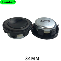 (34MM-4) Speaker Fullrange Neodymium 1 Inch 3w 4 Ohm Buatan Pabrik Cina 	 Speaker Full Range 34mm
