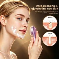 Travel-Size Electric Face Eyes Cleanser Portable Waterproof Silicone Cleansing Device Nose Deep-Clean Brush for Business Trip