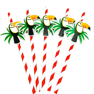 Trang Trí Bộ Đồ Ăn Dùng Một Lần Thân Thiện Với Môi Topper Trang Trí Tiệc Giấy Tùy Chỉnh Tiệc Uống Ống Hút - Product Image 2