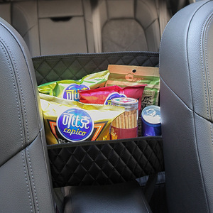 Car <b>Seat</b> <b>Storage</b> Bag 10L Leather Mesh Pocket Foldable Backseat Organizer For Car Interior - Product Image 1