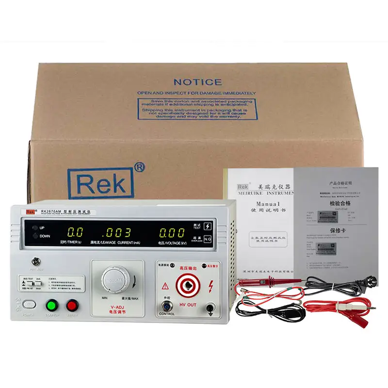 RK2670AM تحمل جهاز قياس الجهد الكهربائي/Hipot تستر متر