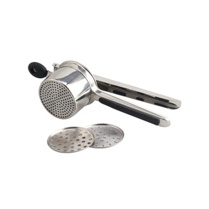 Premium Large 15oz Potato Ricer, <b>Heavy</b> <b>Duty</b> Professional Stainless Steel Potato Masher and Ricer Kitchen <b>Tool</b> With 3 Disc - Product Image 2