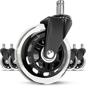 VIMA 3 Inch Set of 5 Office Chair Wheels Incredibly Smooth Quiet <b>Rolling</b> Casters Safe for Hardwood Floors <b>Carpet</b> Easy Universal - Product Image 1