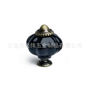 Jw Acrylic Cabinet <b>Knobs</b> Pumpkin Shape Zinc Alloy Traditional Drawer Handles Single Hole For Furniture - Product Image 5
