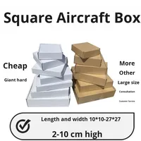 Boîtes d'emballage en carton ondulé carrées pliables extra-résistantes à trois couches pour l'épicerie et les cadeaux, vente en gros