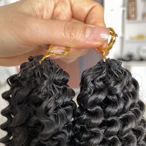 Extensions de cheveux naturels en gros, ondulés en profondeur, bouclés birmanes, afro crépus, pour tresses au crochet, en stock - Product Image 2