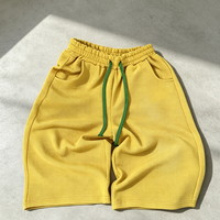 Pantalones Cortos de Alta Calidad para Hombre, Personalizables con Logotipo, Tela Waffle, 380 g/m², Felpa Francesa