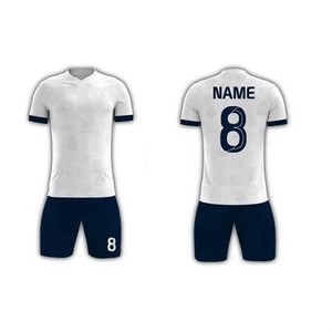 Voetbalshirts met hittetransferdruk, complete set, Thailand, op maat gemaakt, ademend, teamuniformen, korte mouwen. - Product Image 6