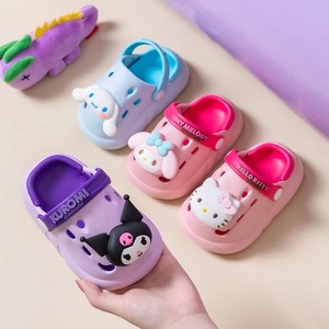 Venta al por mayor lindas zapatillas de dibujos animados niños verano EVA sandalias <span class=keywords><strong>para</strong></span> niños niñas Anime Kitty Kuromi zapatillas antideslizantes bebé niños <span class=keywords><strong>zapatos</strong></span> - Product Image 4