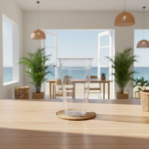 Vaso de plástico PP de polipropileno duradero, delgado y alto de 9 gr y 18 oz para bebidas heladas, hecho en Indonesia. - Product Image 1