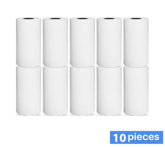 Papier thermique blanc, 50 rouleaux