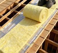 INSULWOOL Couverture en laine de verre de 25 mm d'épaisseur au design moderne, matériau de construction de l'usine chinoise, ISO, aluminium et PE inclus
