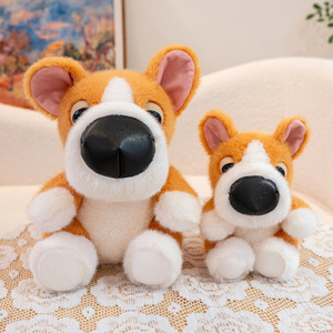 Jouets en peluche pour chiens, faible MOQ, avec grand nez 3D réaliste, modèles Corgi, Schnauzer, Doberman, <span class=keywords><strong>Beagle</strong></span>, Golden Retriever, Husky - Product Image 1