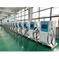 SCU 180kW serbest duran DC hızlı şarj CCS1 CCS2 GB/T CHAdeMO elektrikli araç şarj istasyonu ile 10.4 inç dokunmatik ekran