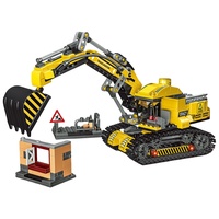 Mainan Blok DIY Excavator Model 2-in-1 Set Bangunan Transformasi untuk Anak-anak 463pcs ABS & PC Termasuk Batu Bata Blok