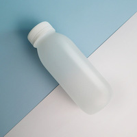 Bouteille ronde à épaules carrées en HDPE de 270 ml, bouteille de boisson pour célébrités d'Internet, bouteille de lait, bouteille de yaourt