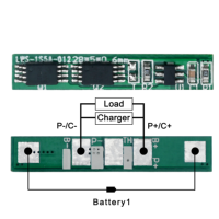 Cartes de circuits imprimés LWS 3.2V LiFePO4 3.7V avec coupure 1S, carte BMS lithium 1S avec NTC pour cellule 18650