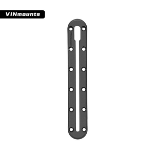 Soporte de riel de perfil bajo VIN - Negro - 4 pulgadas - Herrajes incluidos - Soporte deslizante para sonda de pesca VIN-TYQ-001-DG - Product Image 2