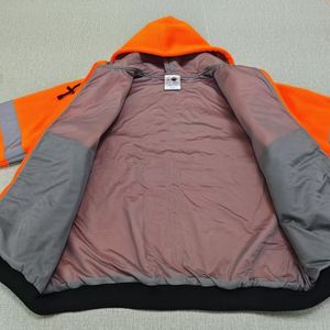 Survêtement <span class=keywords><strong>en</strong></span> polaire technique coupe étroite de style vintage pour hommes, jogging d'hiver avec logo personnalisé, veste réfléchissante - Product Image 6