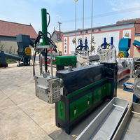 Granulateur de film agricole recyclé LDPE HDPE PA avec conception anti-colmatage et moteur, production de 10 tonnes/jour