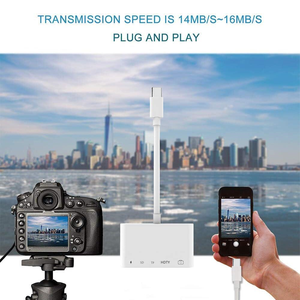 อะแดปเตอร์ USB C เป็น HDMI 5 in 1 อะแดปเตอร์ USB OTG 1080P ดิจิตอล AV+กล้อง อ่านการ์ดหน่วยความจำ SD และ TF พร้อมพอร์ตชาร์จ - Product Image 5