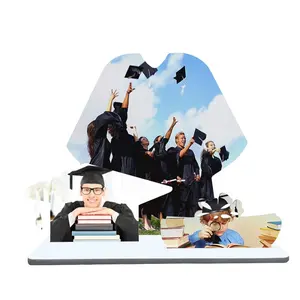 Logo personalizzato serie di laurea Media Sign Photo Frame sublimazione the Grown the Cap the Diploma Grad set placca