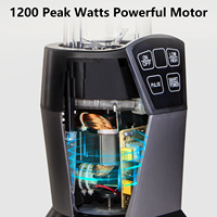 Mélangeur à smoothie puissant 1200W Technologie intelligente Mélangeur Nutri de fruits surgelés