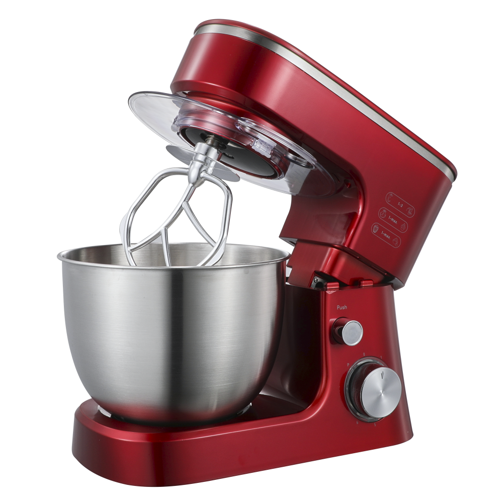 Кухня 6-ступенчатая машина миксер для теста на машина 5 литров торт 1000 Вт Электрический Миксер с вращающаяся чаша ручной миксер