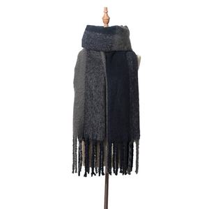 Wholesale Custom Thick <b>Poncho</b> Shawl Knitted Blanket Winter Plain Scarves Ladies Scarfs Women and <b>Men</b> - Product Image 4