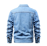 Ventes de liquidation Liu Ming, vente en gros, mode automne, vêtements décontractés pour hommes, streetwear, veste en jean grande taille, manteau en jean bleu