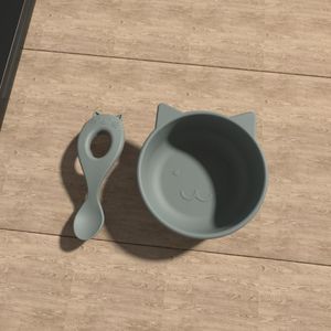 ODM Ensemble d'alimentation pour bébé en silicone antidérapant Bol de qualité alimentaire <span class=keywords><strong>Assiette</strong></span> Cuillère pour enfants à manger Conception pour enfants - Product Image 4