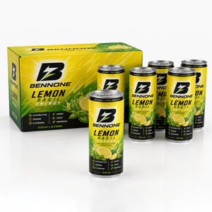 Bevanda Energetica Gassata al Gusto Limone e Basilico con Taurina e Vitamine, Produzione OEM Personalizzata, Acqua Frizzante Aromatizzata - Product Image 5