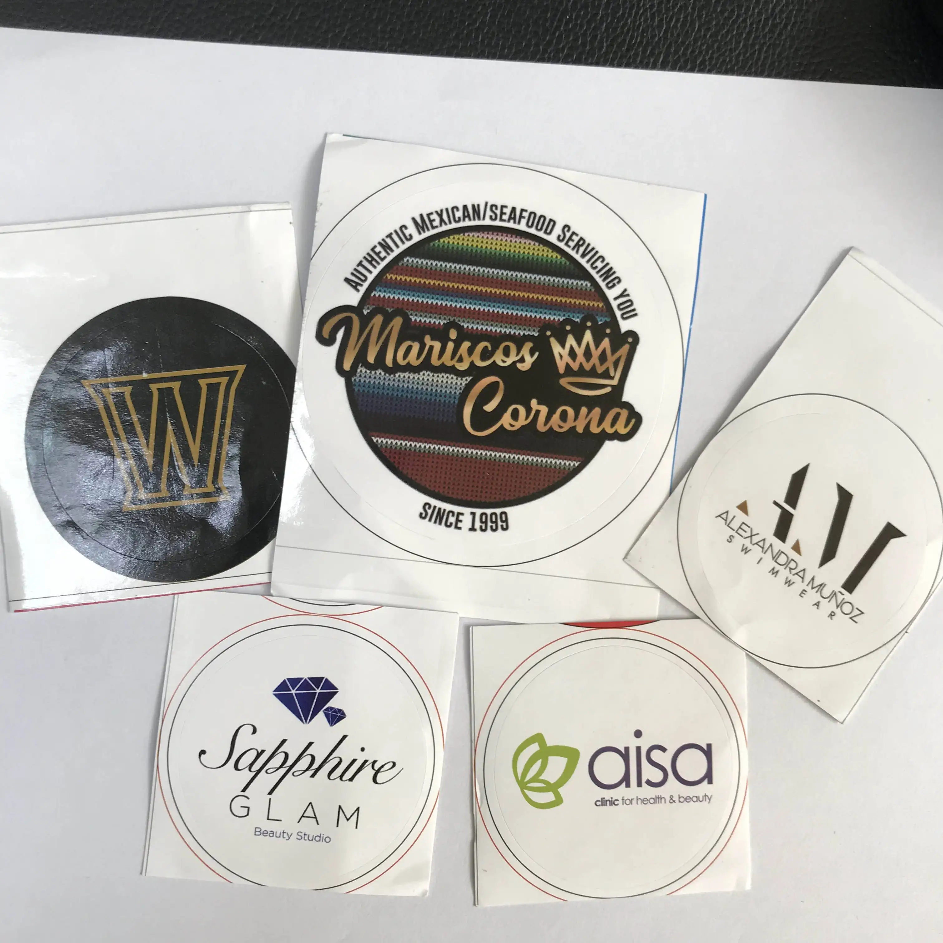 Wholesale High Quality Logo Stickers Custom Printing Sticker Adhesive Paper