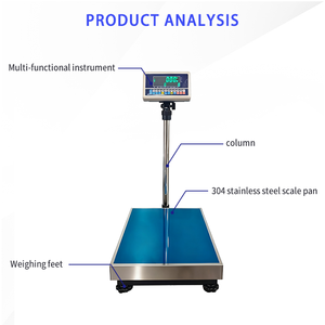丹文可定制OEM/ODM不锈钢秤盘碳钢机身防水平台LED显示台秤200克 - Product Image 2