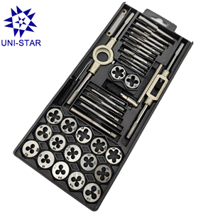 <span class=keywords><strong>40Pcs</strong></span> Metric Tap Và <span class=keywords><strong>Die</strong></span> <span class=keywords><strong>Set</strong></span> Threading Khai Thác Công Cụ Kit Chất Lượng Cao Hợp Kim Thép Vòi Và Chết Với Cờ Lê Xử Lý Cổ Phiếu Chủ - Product Image 2