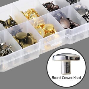 YORANYO Sets Chicago <b>Screws</b> Leather Rivets <b>Assorted</b> <b>Screw</b> Rivets Metal Studs For Clothing Chicago Binding <b>Screws</b> Spike And Studs - Product Image 4
