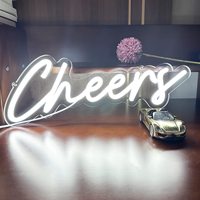 Cheers Neon burcu sevgililer günü yıldönümü parti için LED duvar işık ev yatak odası balkon Bar Pub akrilik dekorasyon