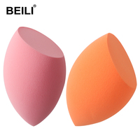 Éponge de maquillage géante en forme de gourde, lavable, orange et rose, douce, pour un maquillage du visage propre et uniforme, idéale pour le fond de teint.