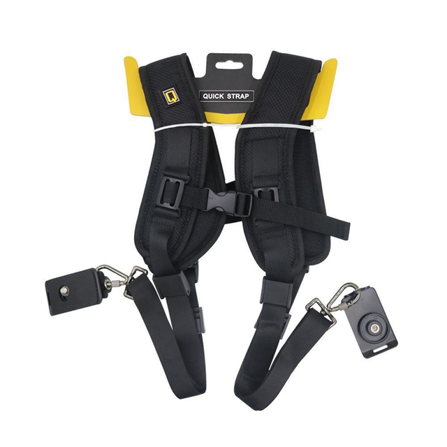 Manufacturer Black Quick Rapid DSLR Double Shoulder Camera Quick Strap Dual Camera Straps
