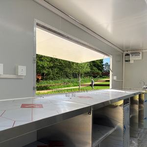 <span class=keywords><strong>Remorque</strong></span> de camion de nourriture en acier inoxydable et fibre de verre de vente chaude entièrement équipée avec des équipements de cuisine certifiés CE - Product Image 1