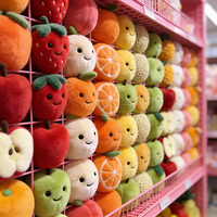 Op maat gemaakte zachte Kawaii cartoon schattige fruitvormige knuffels voor kinderfeestjes en cadeaus