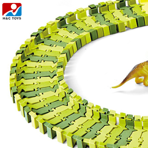 Juguete Creativo, Set Orbital <span class=keywords><strong>Paradise</strong></span> de 24 Piezas de Plástico ABS, Rieles para Ensamblar, Pista de Dinosaurios para Niños, Educación Temprana - Product Image 4