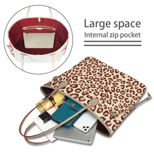 Borsa Tote Trendy Personalizzata in Pelle PU con Stampa Leopardata e Camouflage, Borsa a Tracolla con Cerniera per Donna - Product Image 4