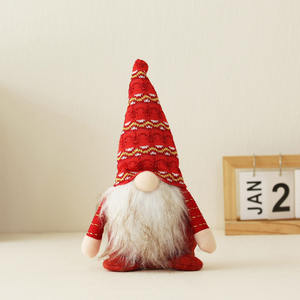 Décoration de Noël, fil à tricoter, jambe télescopique, Noe Goblin, poupée de fenêtre, ornements, poupée sans visage, musicale, animée, écologique - Product Image 6