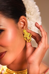 Conjunto de Accesorios de Moda Chapados en Oro City Girl, Collar con Pendientes para Mujer, Conjunto de Joyería Nupcial Tradicional - Product Image 4