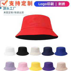 หมวกบักเก็ตแบบพับได้ ผ้าแคนวาส ป้องกันแสงแดด ใส่ได้ทั้งชายหญิง สไตล์ลำลอง สำหรับฤดูใบไม้ผลิและฤดูร้อน หมวกชาวประมง ผ้าฝ้าย - Product Image 5