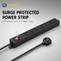 Unité de distribution d'alimentation (PDU) britannique 6, 8, 10, 12 voies, prise PDU 13A 16A 230V, PDU de centre de données avec interrupteur, normes US, EU, IEC
